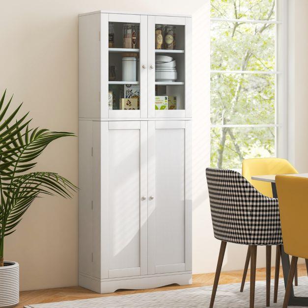 Kitchen Pantry Cabinet Cupboard Storage Shelves Organiser Buffet Sideboard - Picture 22 of 22
