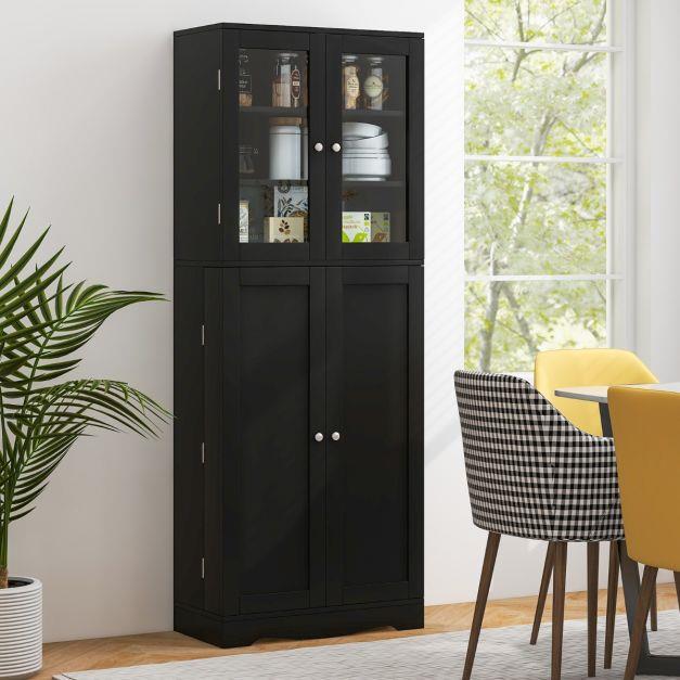 Kitchen Pantry Cabinet Cupboard Storage Shelves Organiser Buffet Sideboard - Picture 21 of 22