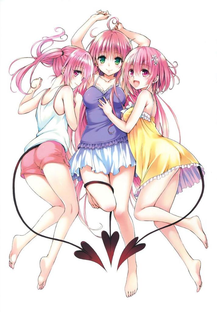 To Love Ru Darkness Lala Nana Momo Super Big Poster Japan Fs With Tracking No Ebay