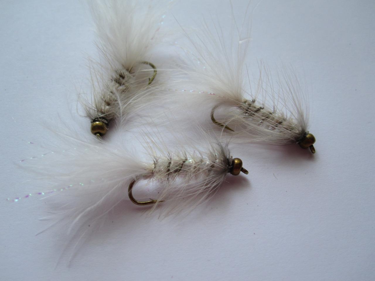 3 EA D16-7 BEAD HEAD WOOLY BUGGER FLASH'S (COLORS & SIZES AVAIL), STREAMERS