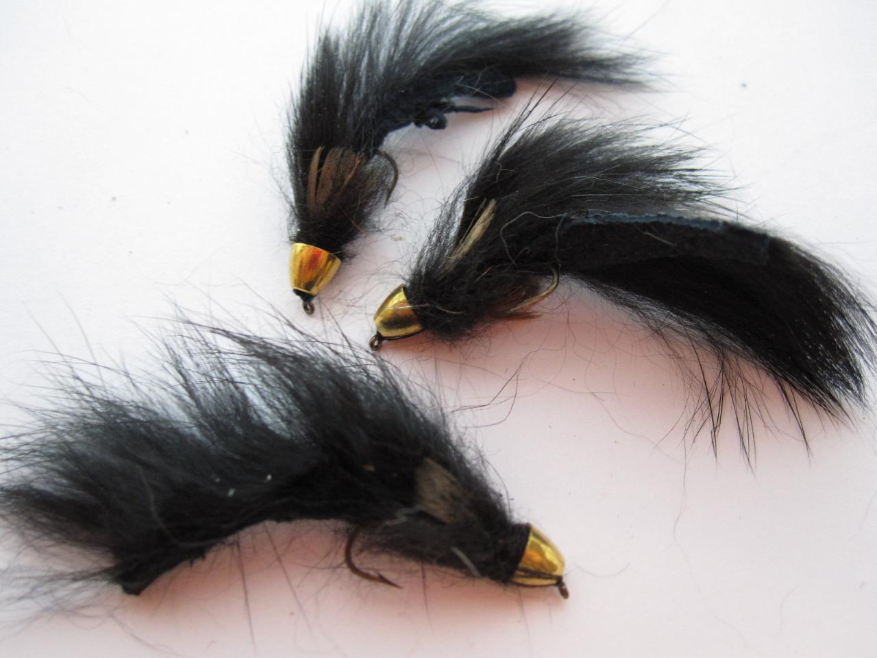 3 EA D17-1 CONE HEAD WOOLY HEAD SCULPIN (COLORS & SIZES AVAILABLE) STREAMERS 0