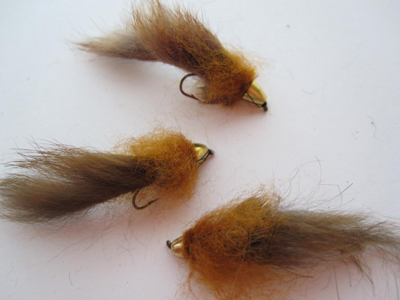 3 EA D17-1 CONE HEAD WOOLY HEAD SCULPIN (COLORS & SIZES AVAILABLE) STREAMERS 1