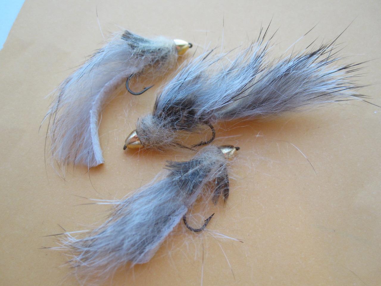 3 EA D17-1 CONE HEAD WOOLY HEAD SCULPIN (COLORS & SIZES AVAILABLE) STREAMERS 2