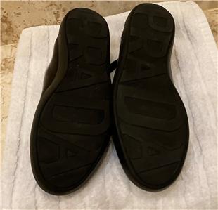 Prada Black Patent Leather Sneakers Size 38 | eBay