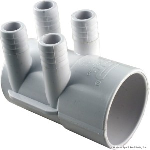 10 Port Dead End 1-1//2/" Slip 6540-781 SUNDANCE® PVC Manifold 3//8/" Barb