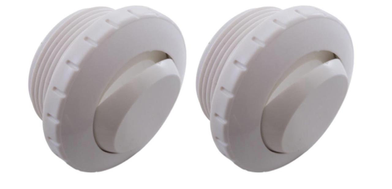 WATERWAY SLOTTED OPENING POOL SPA EYEBALL JET RETURN WHITE X2 400-1410AB SP1419A | 400-1410AB