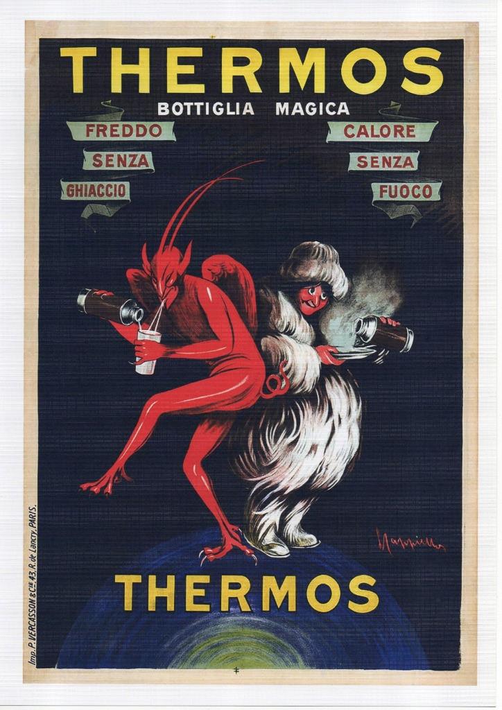 THERMOSKANNE FRANZÖSISCHE REPRODUKTION WERBEPLAKAT Größen.A3 oder A4 - Bild 2 von 5