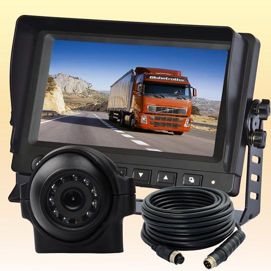 FORKLIFT 9/" REAR VIEW BACKUP SIDE CAMERA SYSTEM CCTV FOR HEAVY TRUCK MOTORHOME
