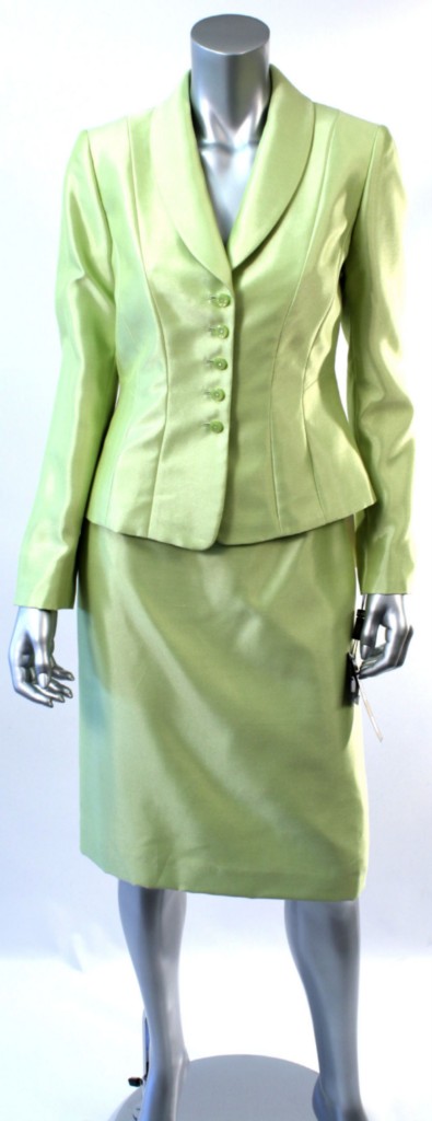Tahari Luxe Women's Skirt Suit Set Lime Green SZ 4, 6 | eBay