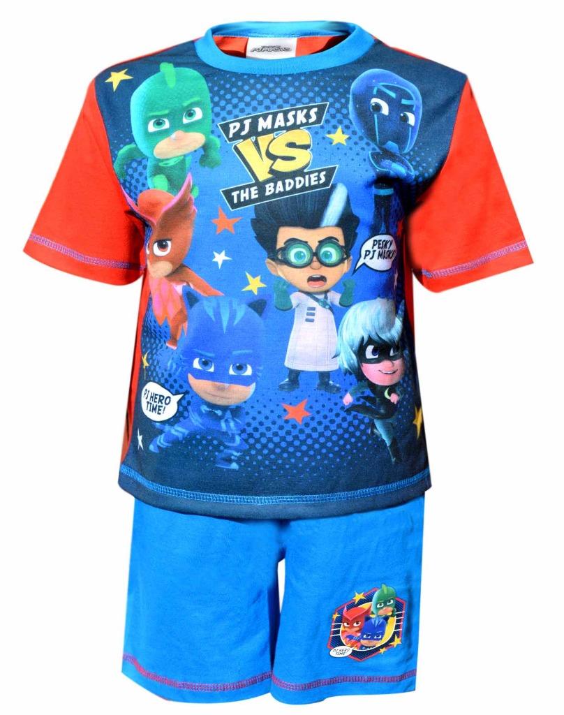 PJ Masks Pijamas de manga corta para Niños Ajuste Ceñido 