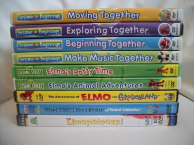 Sesame Street 9 DVD Lot - 25TH Birthday,Grouchland,Beginnings ...