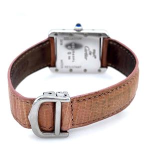 Cartier Tank Must Small Model Quartz 925 Silver Pink Dial Ladies