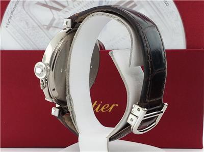 Cartier Pasha 42mm WJ120251 Auto 18k White Gold Factory