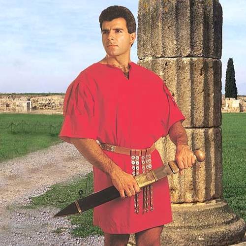 Roman Soldier Warrior Legionaire Red Roman Tunic New | eBay