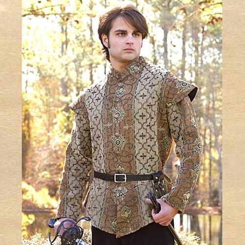 RENAISSANCE MEDIEVAL FANTASY Royal Court DOUBLET COAT GAMBESON Arming ...