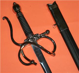 EL CID Rodrigo Diaz De Vivar Spanish Hero COLADA RAPIER SWORD with SCABBARD New
