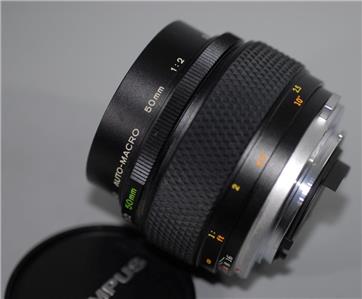Olympus 50mm f2 OM Zuiko Auto-Macro lens for OM1 OM2 OM4 etc