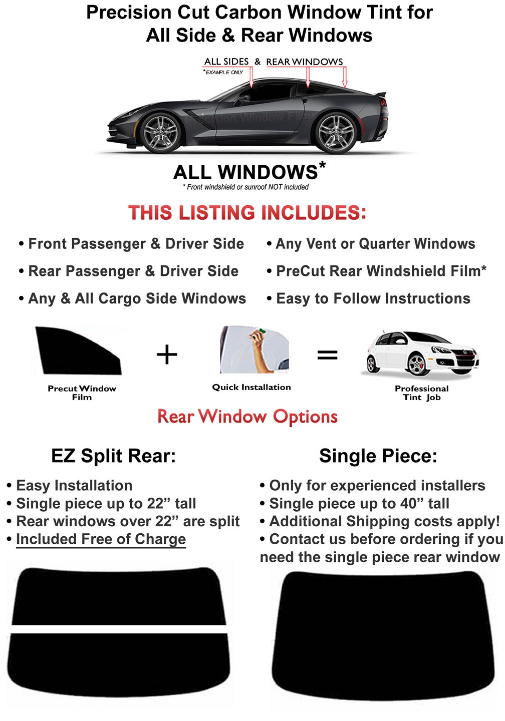 Chevy SSR - Front Sides Precut Window Tint Kit