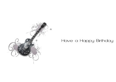 Personnalise Rock Guitare Musicien Carte D Anniversaire Ebay