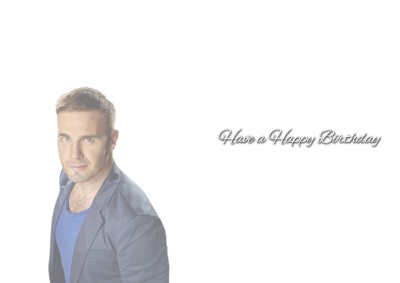 Personalised Gary Barlow Birthday Card Ebay Card Number 319 Personalised Birthday From