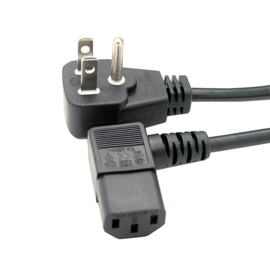 Details About Right Angled C13 Power Cord Angled 5 15p C13 For Lcd Led Wall Mount Tv 3ft