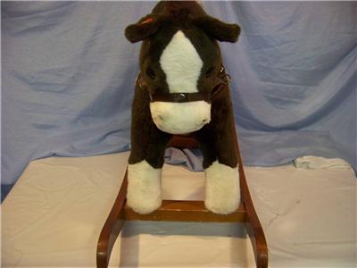 chrisha playful plush rocking horse parts