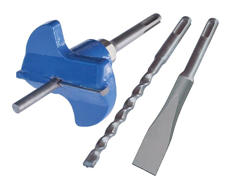 SDS Plus Drill Square Box Cutters Single & Double Electrical Back Boxes