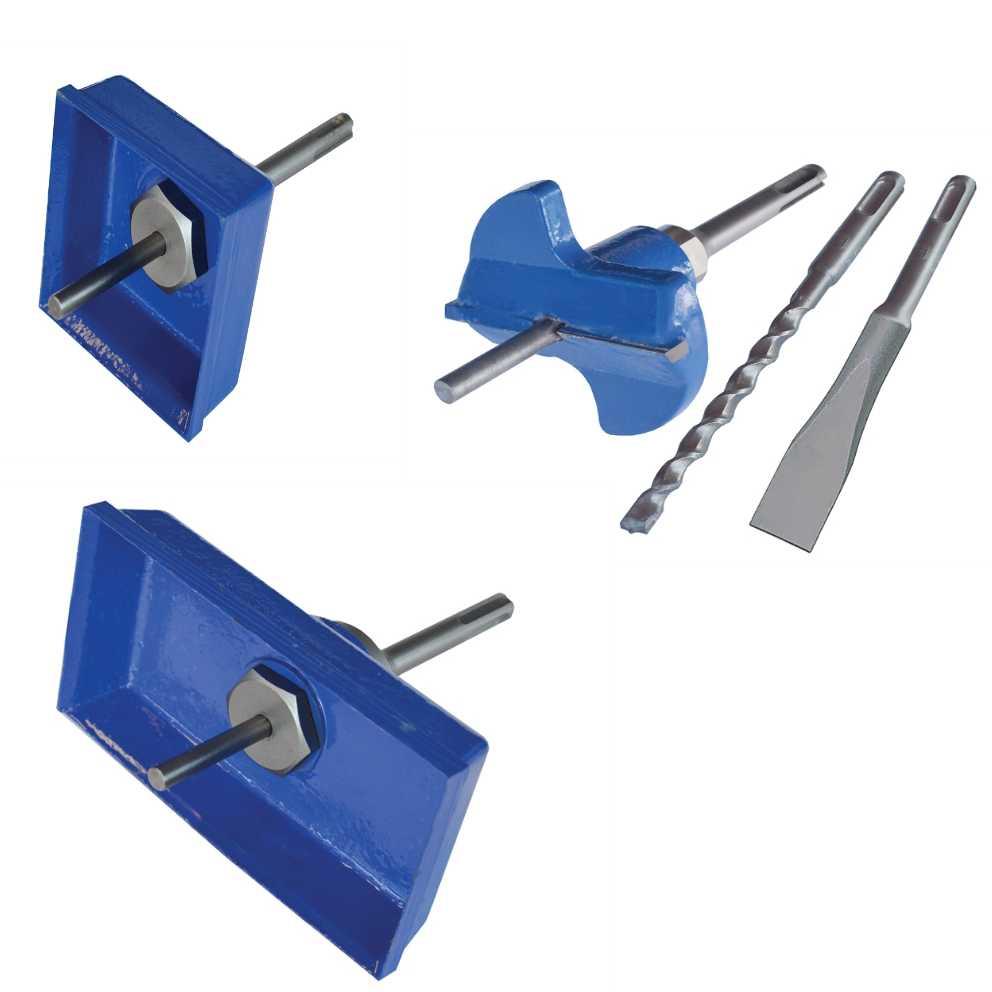 SDS Plus Drill Square Box Cutters Single & Double Electrical Back Boxes