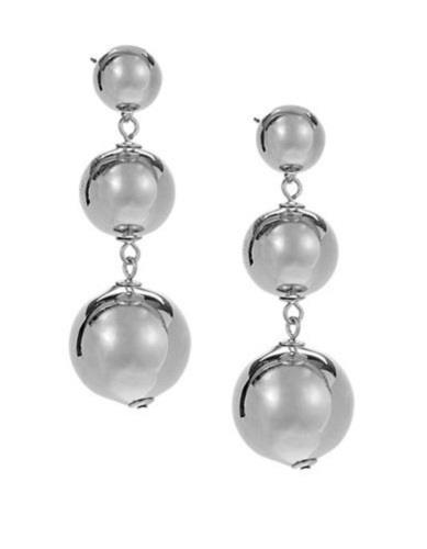Kate Spade Golden Silver Tone Drop Bauble Sphere Earrings New Kate Spade York Golden Bauble Drop Earrings 58 Wbrue653 Wbrue655
