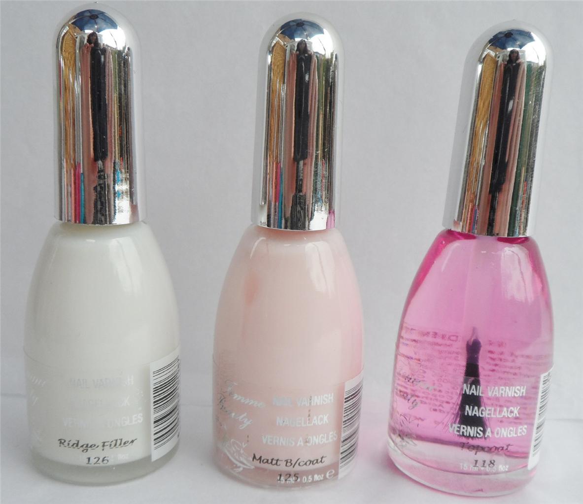 La Femme Nail Polish/Nail Varnish - Top Coat, Base Coat