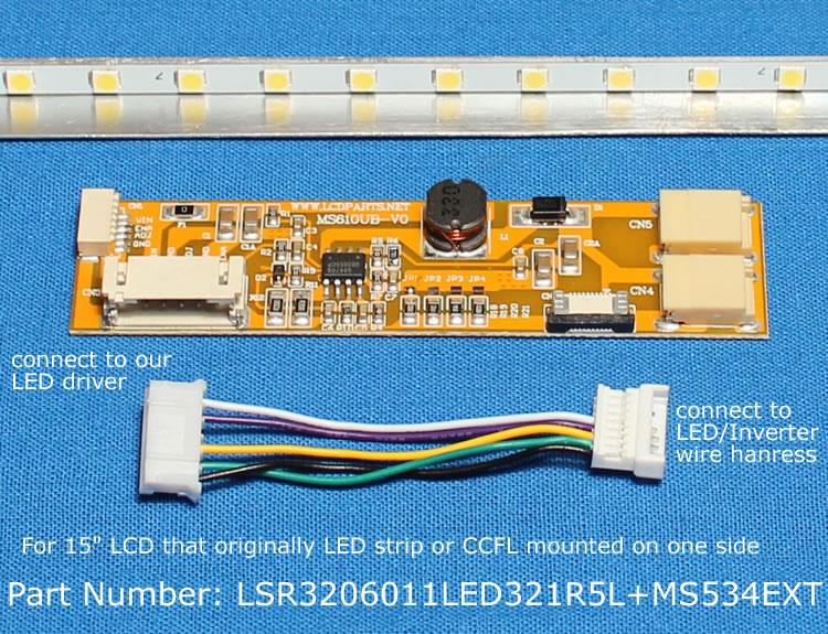 Replacement LCD controller Kit for NEC NL10276BC30-33D 15/" Industrial LCD screen