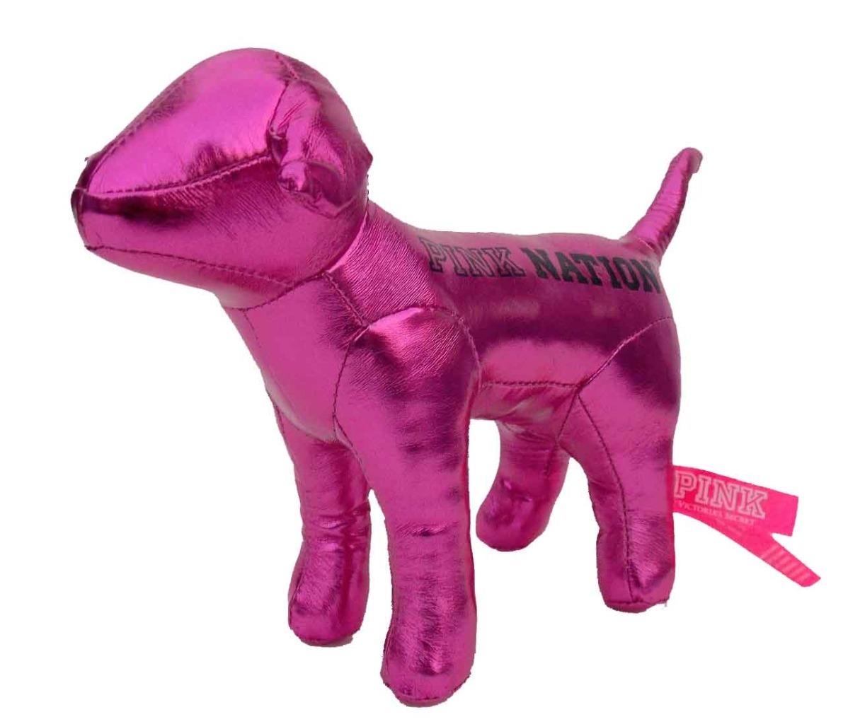 NWT Victoria's Secret PINK Mini DOG Shiny Metallic Pink Nation