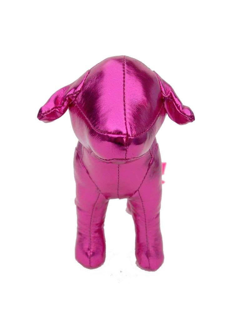NWT Victoria's Secret PINK Mini DOG Shiny Metallic Pink Nation