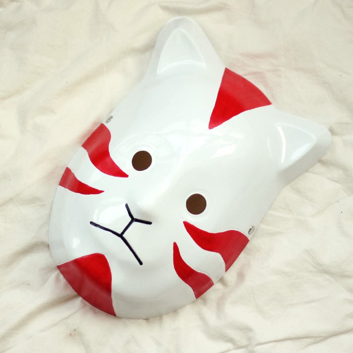 Naruto Shippuuden ANBU Mask Cat Style RED ver Cosplay Props | eBay