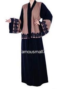 Women open top cardigan jacket abaya long coat cloak jilbab farasha ...