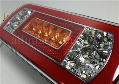 2x 24V LED NEON Glow-track Halo Rear Tail Light Lamp fit Truck Lorry Trailer HGV