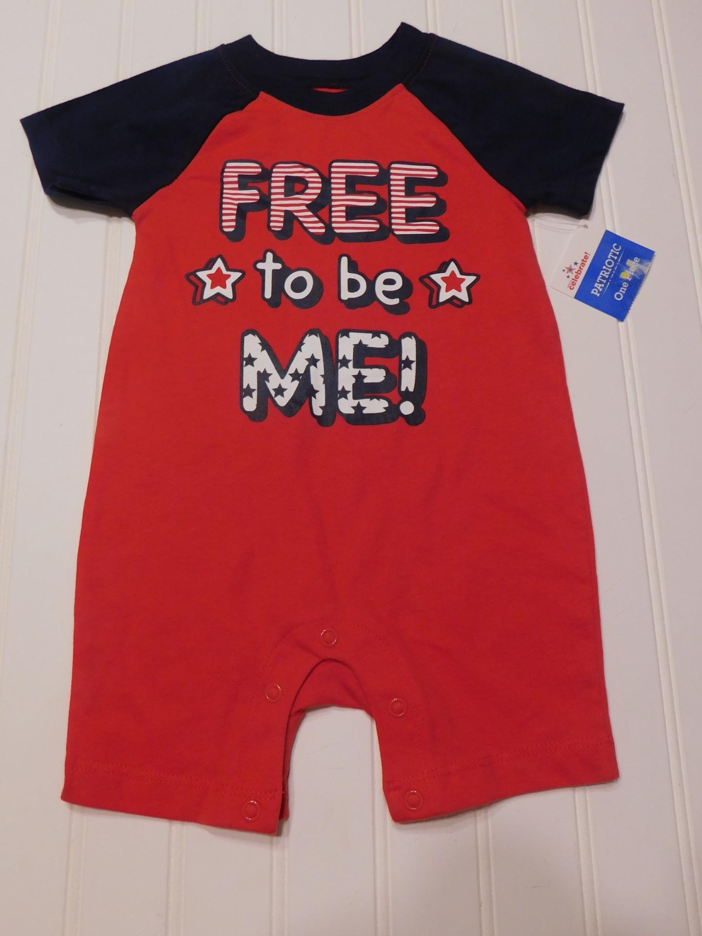 baby boy fourth of july romper