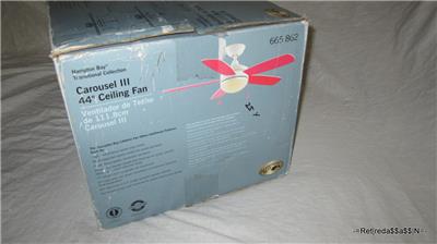 Hampton Bay 44 Kids Ceiling Fan Carousel Iii Pink Blue Multi