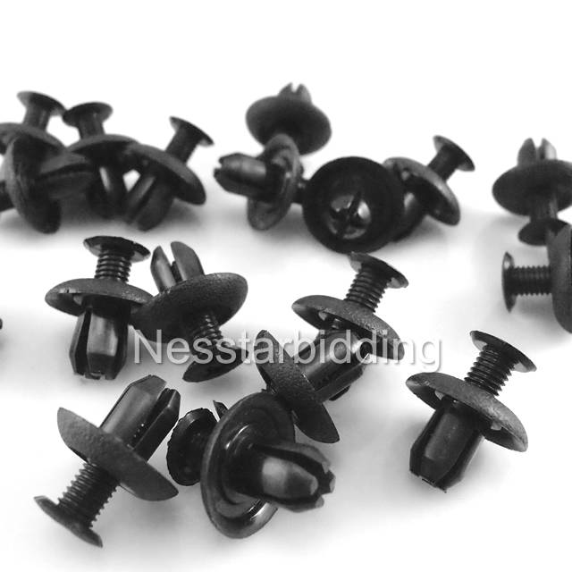 20 Front /& Rear Bumper Clip Nylon Push-Type Retainer MB253964 For Mitsubishi