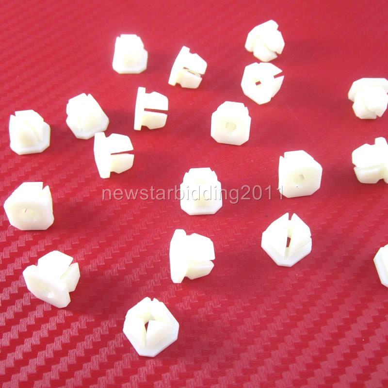 50 Headlight Bezel Nuts Fit 5//16 Hole #8 Screw Size Clipsandfasteners Inc