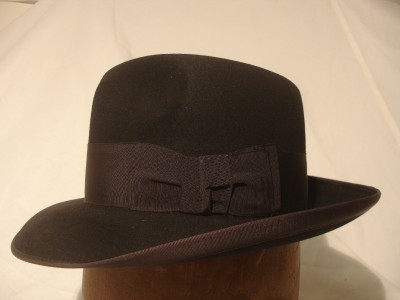 Vintage Dobbs Fifth Avenue New York Fedora Hat, Black | eBay