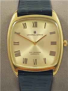 ★ UNIVERSAL GENEVE GILT SHADOW 566155 ☆ Universal Genève Gilt Shadow – Analog:Shift