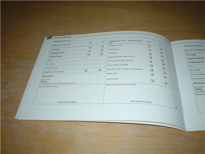 AUDI A7 SERVICE BOOK SPORTBACK S7 RS7 BLACK EDITION Not Owners Handbook
