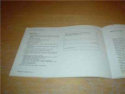 BMW SERVICE BOOK R60 R80 R100 S RS 7 R 60 80 100 R100RS Owners Handbook