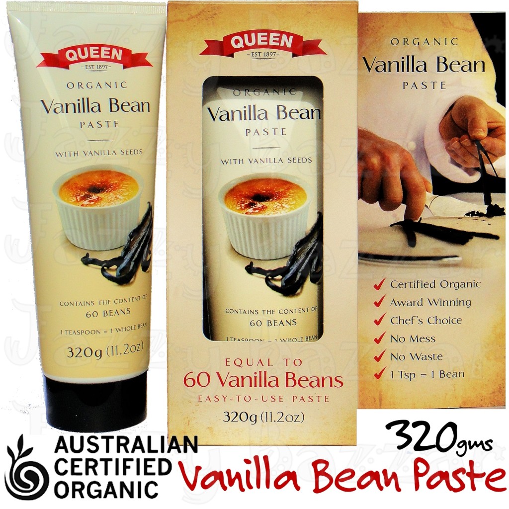 Vanilla Beans QUEEN Vanilla Bean Paste Certified Organic 320g/11.2oz