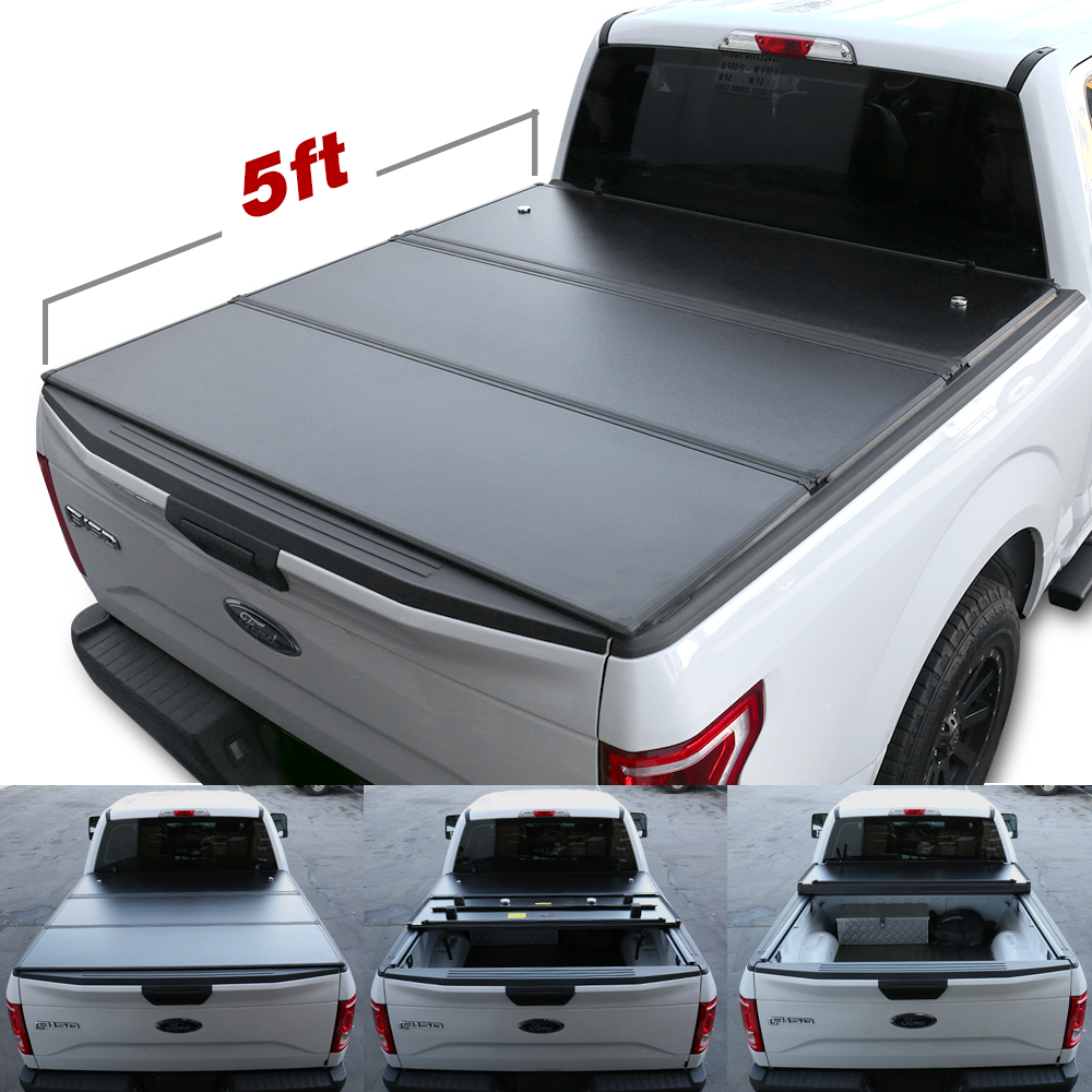 2019-2020 Ford Ranger 5ft Bed Tonneau Cover Aluminum Hard Tri Fold