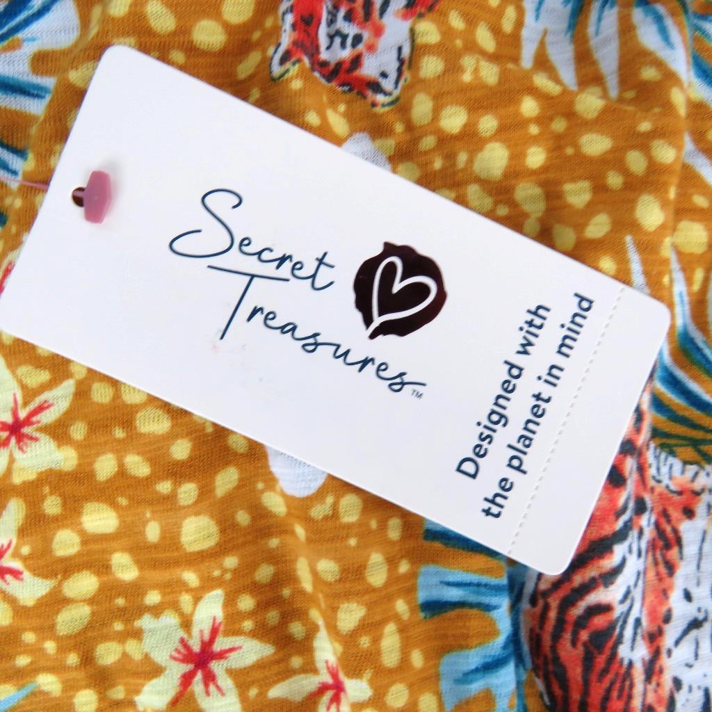 Secret Treasures Pull-On Sleep Shorts Floral Tropical Pockets Size 3X (22W-24W) - Picture 3 of 4