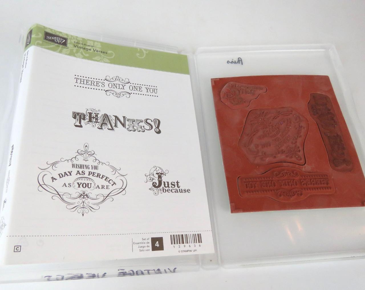 Stampin' Up! Set timbri gomma + acrilico lotto misto nuovi e usati a scelta ~ set 3 - Foto 13 di 17