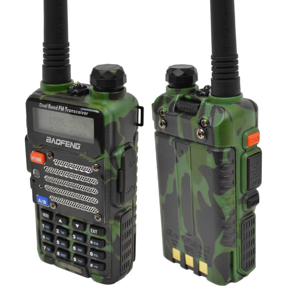 Baofeng Green UV5R V2+ DualBand 136174/400480 MHz FM Ham Twoway