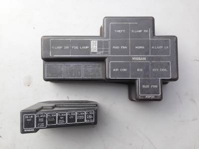 94-96 NISSAN 300ZX Z32 ENGINE BAY BATTERY FUSE RELAY BOX ... nissan 300zx fuse box for 